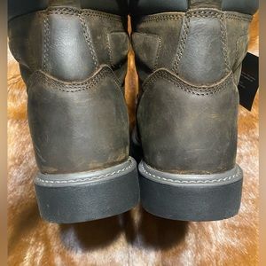 WOLVERINE - Floorhand Waterproof Steel Toe Work Boots For Men - Size: 12.